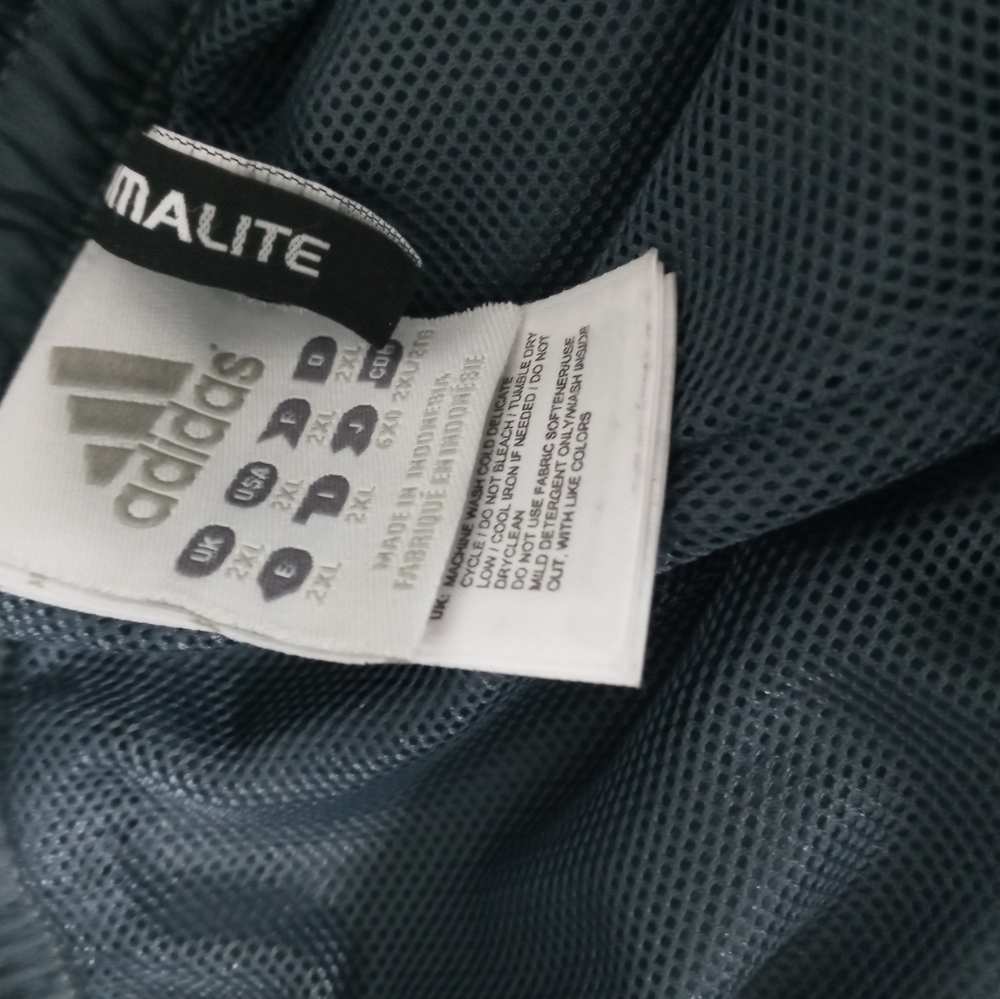 Adidas Climalite Men's Track Pants 3Stripes On Sides Mesh Lining 2XL - Picture 7 of 8